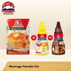 [PROMO] Morinaga Pancake Set (Hot Cake Mix + Chocolate/Maple Syrup)