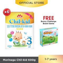 Morinaga Chil-kid 6 boxes x 600g (free 1 Bunny Challenge Board Game)